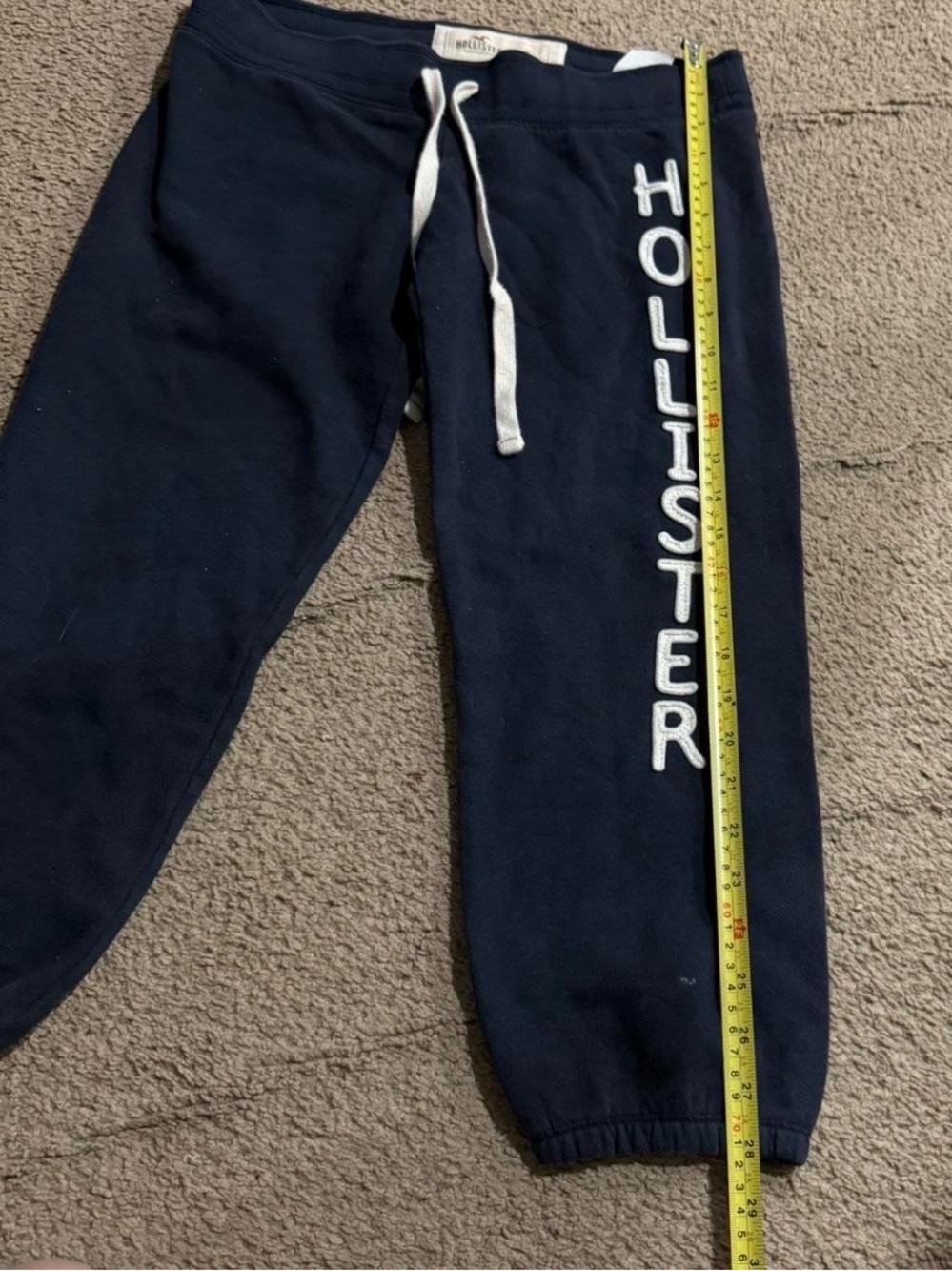 Hollister Vintage Y2K Capri Joggers with White Logo